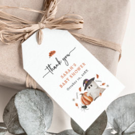 Halloween Baby shower Cadeaulabel