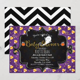 HALLOWEEN BABY SHOWER Candy Corn Geest Uitnodiging