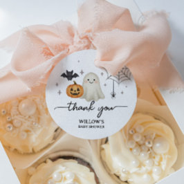 Halloween Baby shower Dank je Bedankjes Labels
