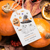 Halloween Baby shower Dank je Cadeaulabel