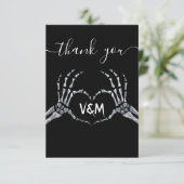 Halloween Baby shower Dank u Bedankkaart (Staand voorkant)