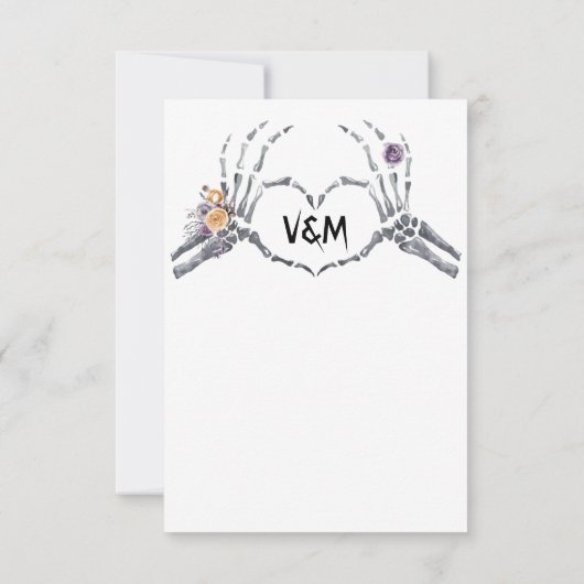 Halloween Baby shower Dank u Bedankkaart (Achterkant)