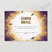 Halloween Baby shower Diaper Raffle Informatiekaartje (Voorkant)