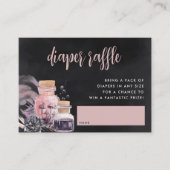 Halloween Baby shower Diaper Raffle Informatiekaartje (Voorkant)