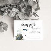 Halloween Baby shower Diaper Raffle Informatiekaartje