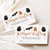 Halloween Baby shower Diaper Raffle Informatiekaartje
