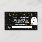 Halloween Baby shower Diaper Raffle Informatiekaartje (Voorkant)