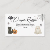 Halloween Baby shower Diaper Raffle Kaart (Voorkant)