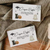 Halloween Baby shower Diaper Raffle Kaart