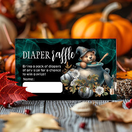 Halloween Baby shower Diaper Raffle Kaart