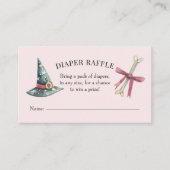 Halloween Baby shower Diaper Raffle-kaart Visitekaartje (Voorkant)