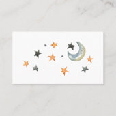 Halloween Baby shower Diaper Raffle-kaart Visitekaartje (Achterkant)