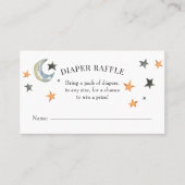 Halloween Baby shower Diaper Raffle-kaart Visitekaartje (Voorkant)