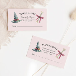 Halloween Baby shower Diaper Raffle-kaart Visitekaartje