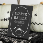 Halloween Baby shower Diaper Raffle Reclamebord Met Voetstuk