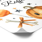 Halloween Baby shower Diaper Raffle Sign Poster (Hoek)