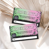 Halloween Baby Shower Diaper Raffle Ticket