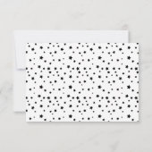 Halloween Baby shower Diaper zwarte uitnodiging (Achterkant)