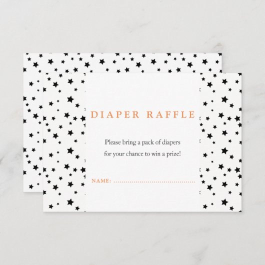 Halloween Baby shower Diaper zwarte uitnodiging (Voorkant / Achterkant)