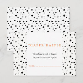 Halloween Baby shower Diaper zwarte uitnodiging