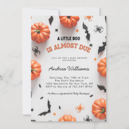 Halloween Baby shower Een beetje Boo Invitation Kaart