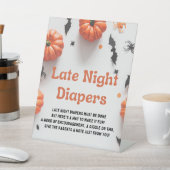 Halloween Baby shower Een beetje Boo Invitation Reclamebord Met Voetstuk (Insitu)