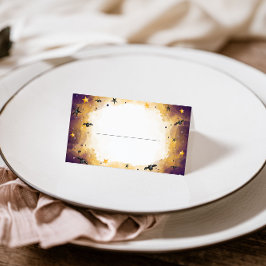 Halloween Baby shower, een klein Baby shower Plaatskaartje