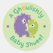 Halloween Baby shower een vrolijk goede tijd Ronde Sticker (Voorkant)