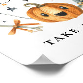 Halloween Baby shower Favor Sign Little Boo Poster (Hoek)