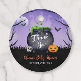 Halloween Baby shower Favor Tag Bedankjes Labels