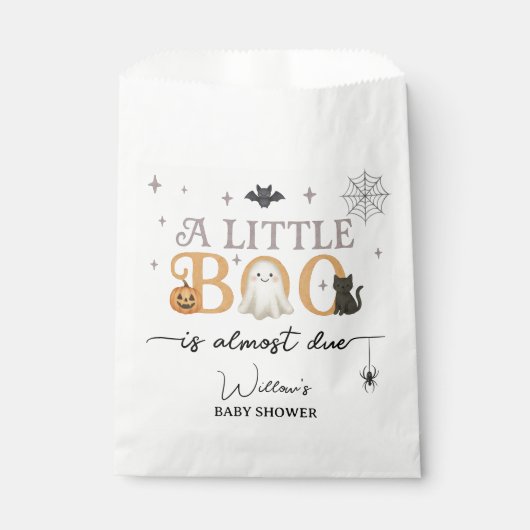 Halloween Baby shower Favoriet Bag Bedankzakje (Voorkant)