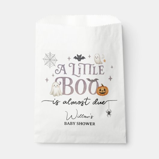 Halloween Baby shower Favoriet Bag Bedankzakje (Voorkant)