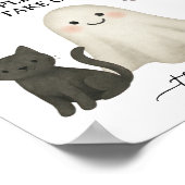 Halloween Baby shower Favors Sign Poster (Hoek)