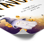 Halloween Baby shower Favors Sign Poster (Hoek)