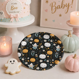 Halloween Baby Shower Feeënpompoen Borden Papieren Bordje
