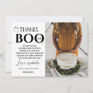 Halloween Baby Shower Foto Dankkaart Bedankkaart