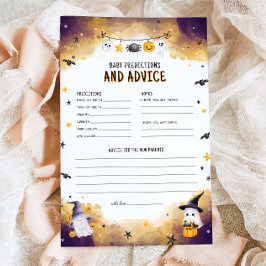 Halloween Baby shower Game Baby voorspellingen spe