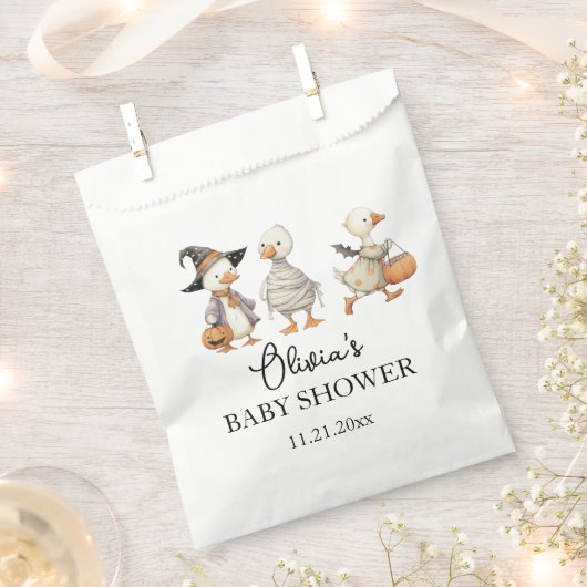 Halloween baby shower gans bedankzakje (Geknipt)