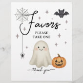 Halloween Baby shower geeft de voorkeur aan budget Flyer (Voorkant)