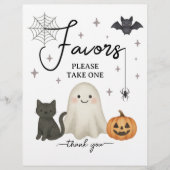 Halloween Baby shower geeft de voorkeur aan budget Flyer (Voorkant)