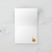 Halloween Baby shower gevouwen dank u kaart (Binnen)