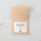 Halloween Baby shower gevouwen dank u kaart (Binnen)