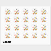 Halloween Baby shower Ghost en Magic Potion Ronde Sticker (Vel)