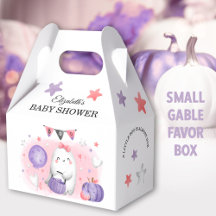 Halloween Baby shower Girl Cute Favor Box