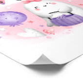 Halloween Baby shower Girl Favor Sign Poster (Hoek)