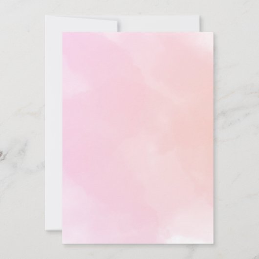 Halloween Baby shower Girl Pink Little Boo Ghost Kaart (Achterkant)