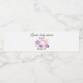 Halloween Baby shower Girl Water Fles Etiket (Enkel label)