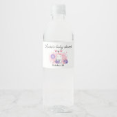 Halloween Baby shower Girl Water Fles Etiket (Voorkant)