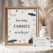 Halloween Baby Shower Guessing Game Card Informatiekaartje