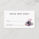 Halloween Baby Shower Guessing Game Card Informatiekaartje (Voorkant)